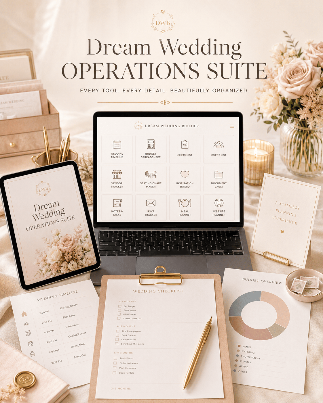 All four Dream Wedding planning tools included in the $39 Operations Suite